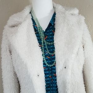 CLEARANCE - Xhilaration Fuzzy White Coat
